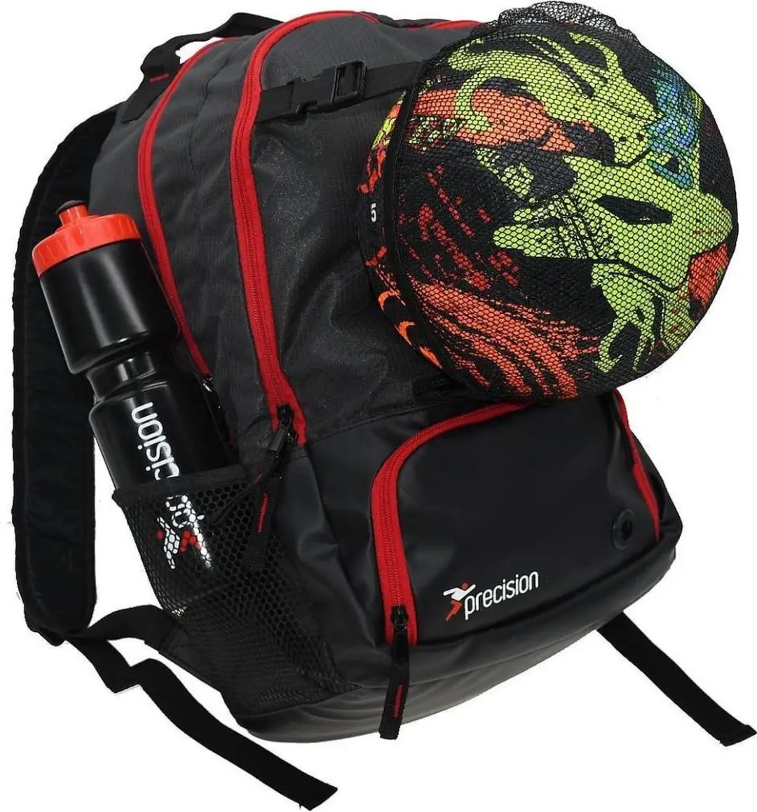 Precision Pro HX Rugzak met Balhouder Houtskool Zwart/Rood