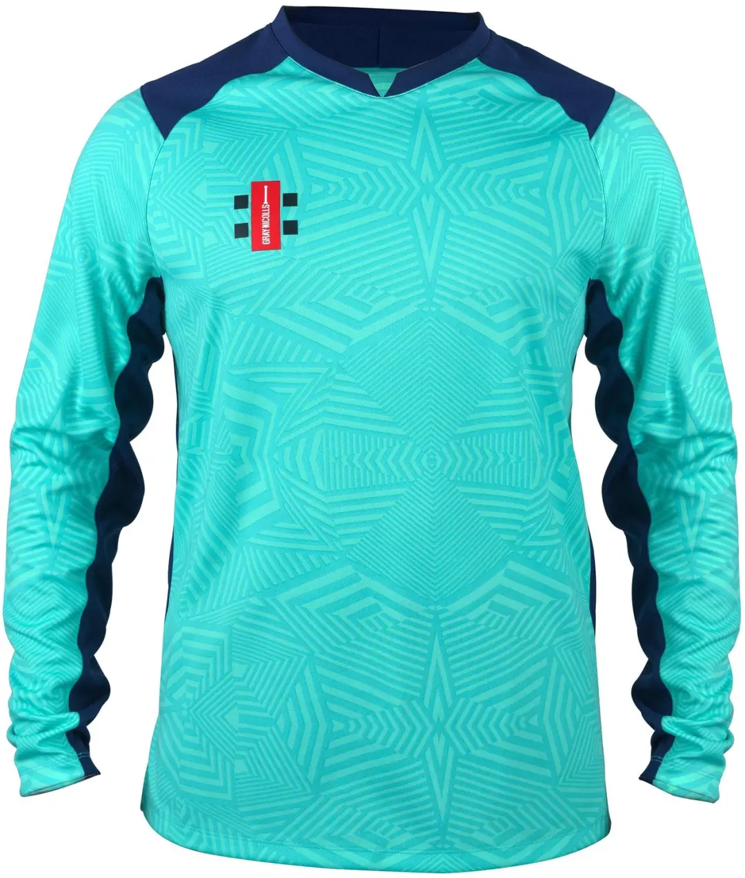 Gray-Nicolls Cricket SHIRT PRO T20 L/S AQ/NV XS Extra Small