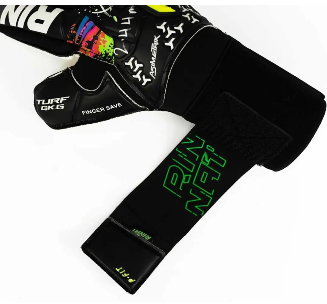 Rinat Asimetrik Spine Turf Keepershandschoenen - Zwart - 7 - afbeelding 5 van 6