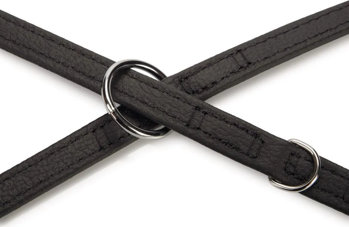 Beeztees Vintage Hondenriem - Zwart 200cm x 14mm
