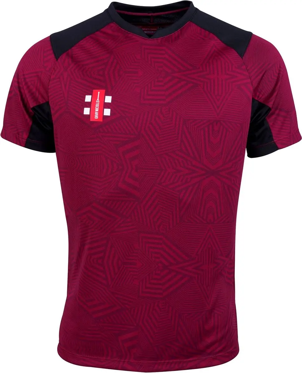 Gray-Nicolls Cricket SHIRT PRO T20 S/S MR/BK 5-6 5