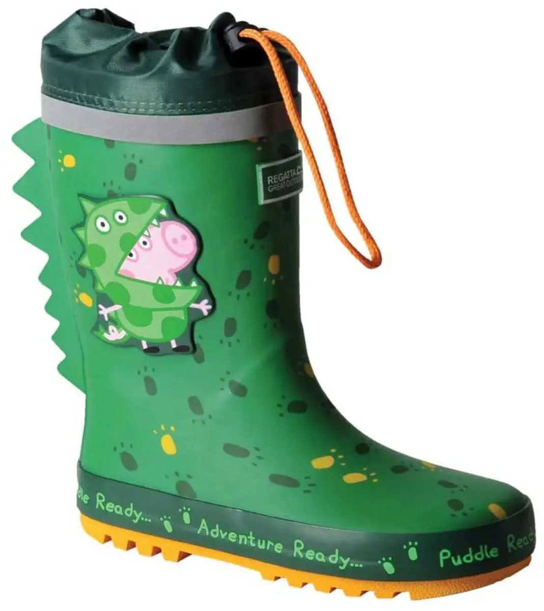 Regatta Peppa Pig Puddle Regenlaarzen - Dino Groen - afbeelding 5 van 5