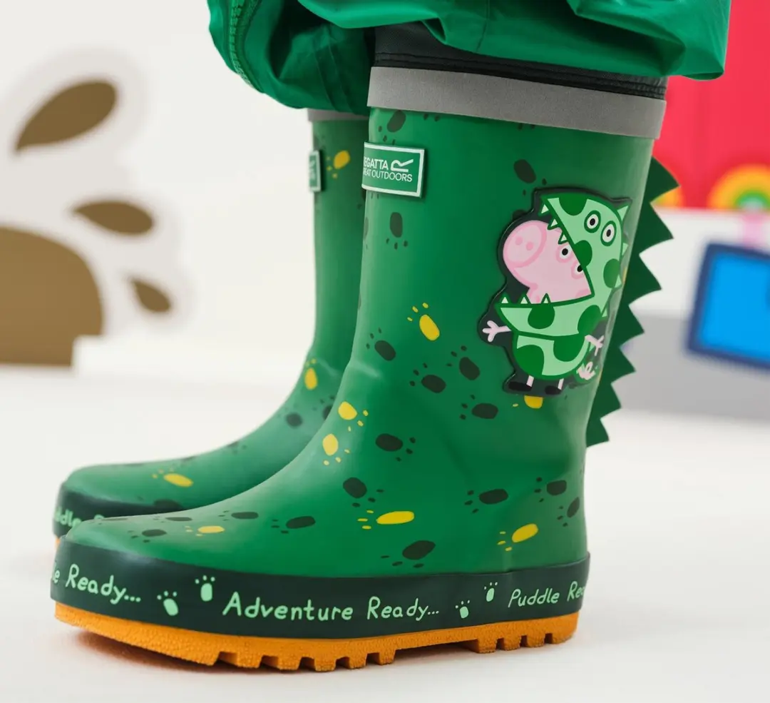 Regatta Peppa Pig Puddle Regenlaarzen - Dino Groen - afbeelding 4 van 5