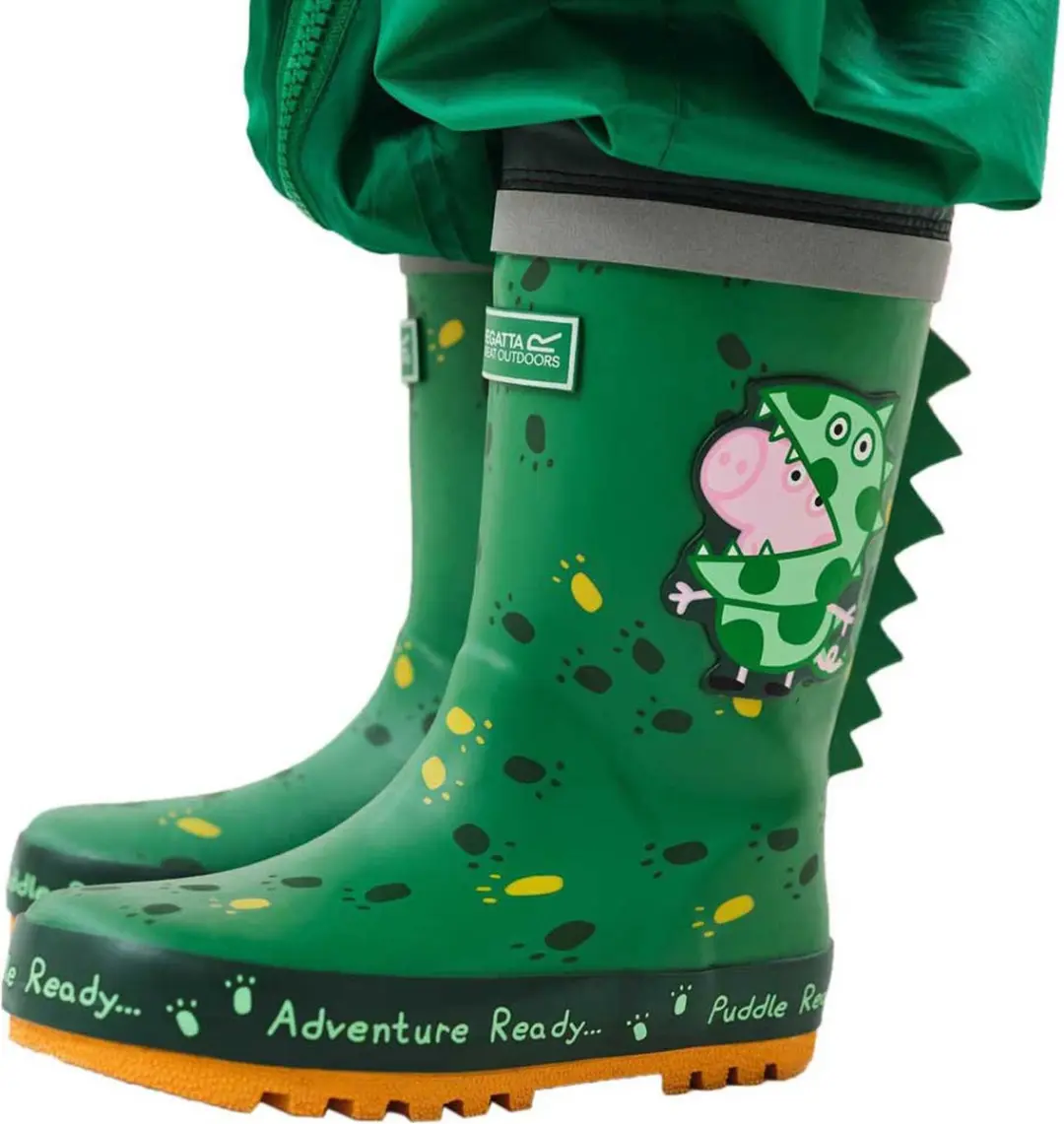 Regatta Peppa Pig Puddle Regenlaarzen - Dino Groen - afbeelding 2 van 5