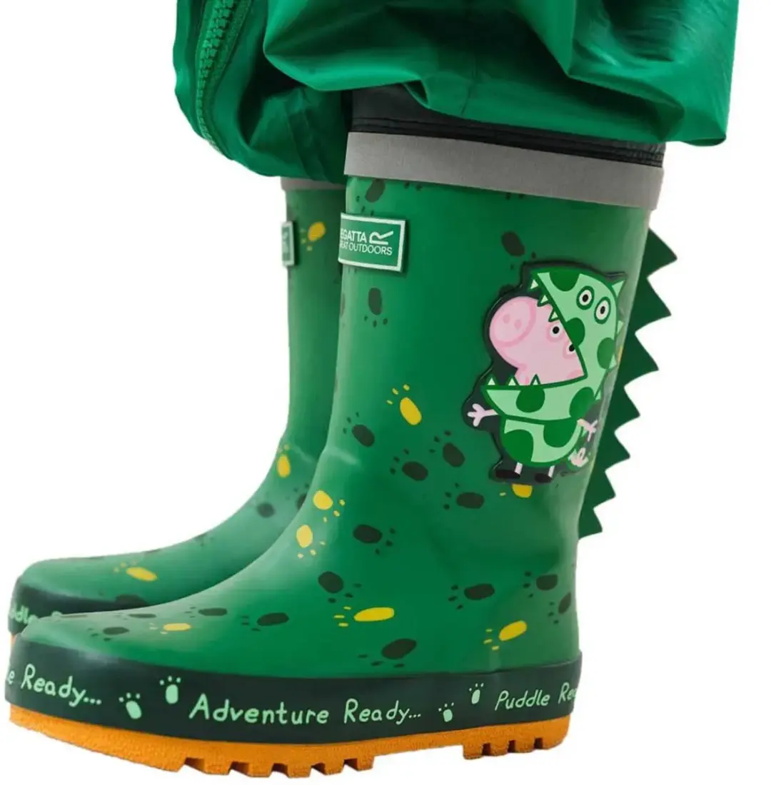 Regatta Peppa Pig Puddle Regenlaarzen - Dino Groen - afbeelding 3 van 5