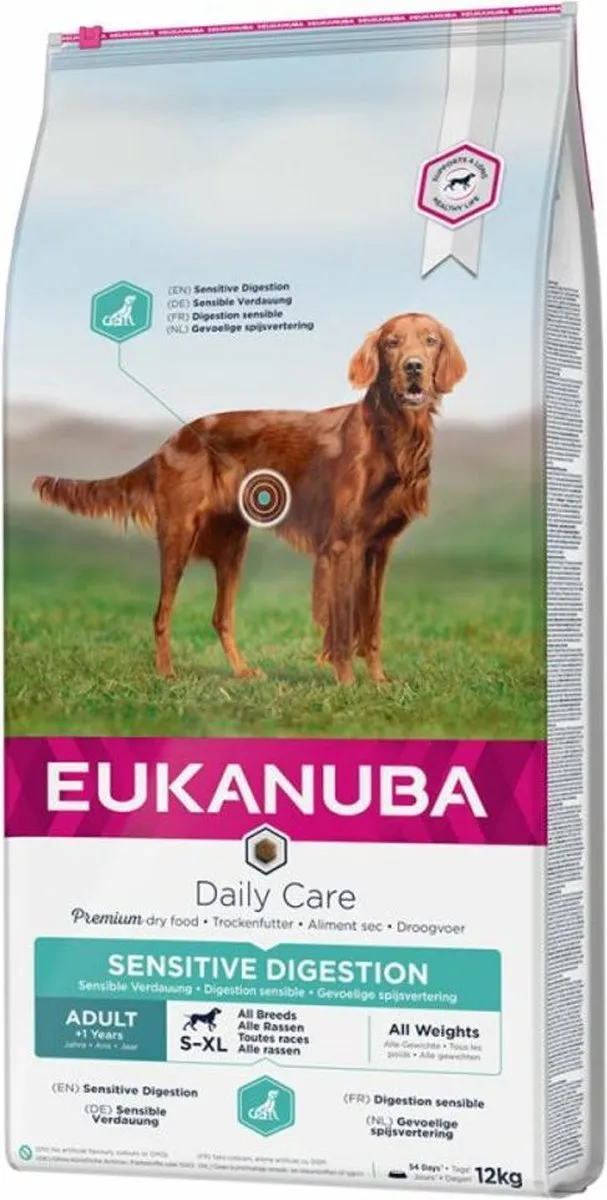 Eukanuba Daily Care Adult Sensitive Digestion Hondenvoer 12kg