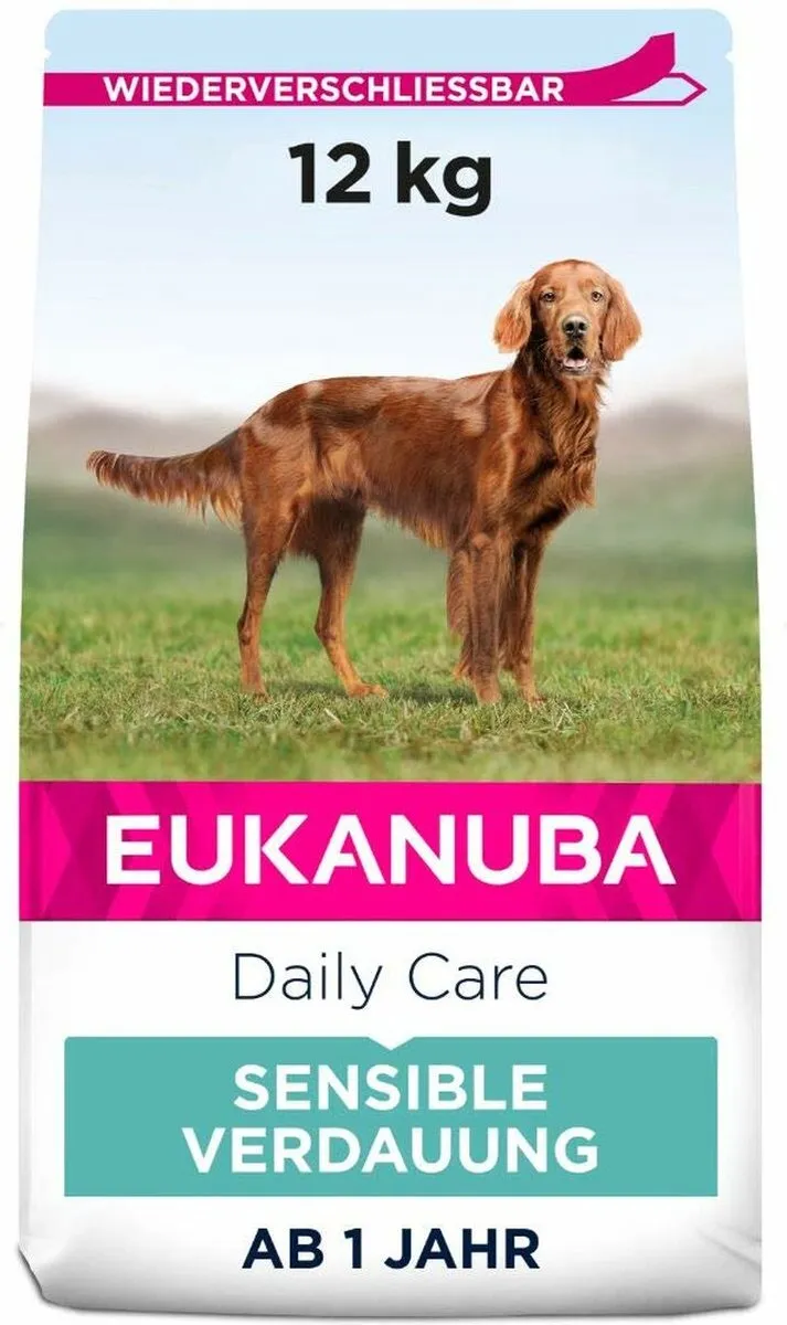 Eukanuba Daily Care Adult Sensitive Digestion Hondenvoer 12kg - afbeelding 6 van 6
