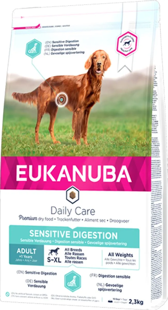 Eukanuba Daily Care Adult Sensitive Digestion Hondenvoer 12kg