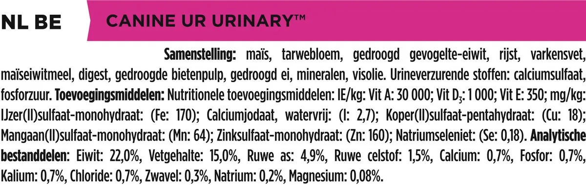 Pro Plan VD Urinary Hond - 2x3kg