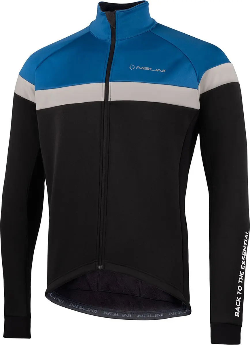 Nalini Fietsjack Heren Zwart Blauw