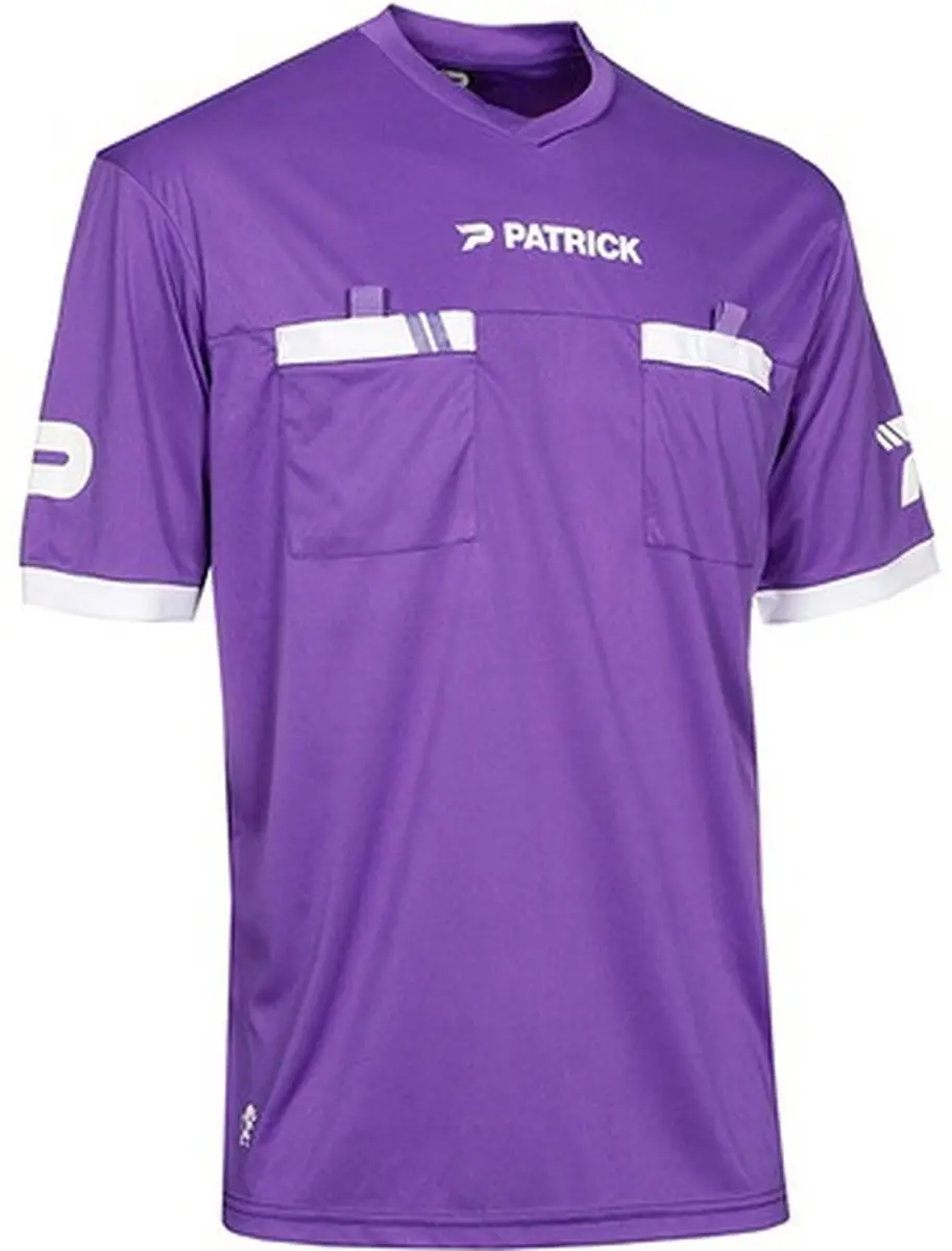 Patrick Scheidsrechtersshirt Korte Mouw Heren - Paars | Maat: L