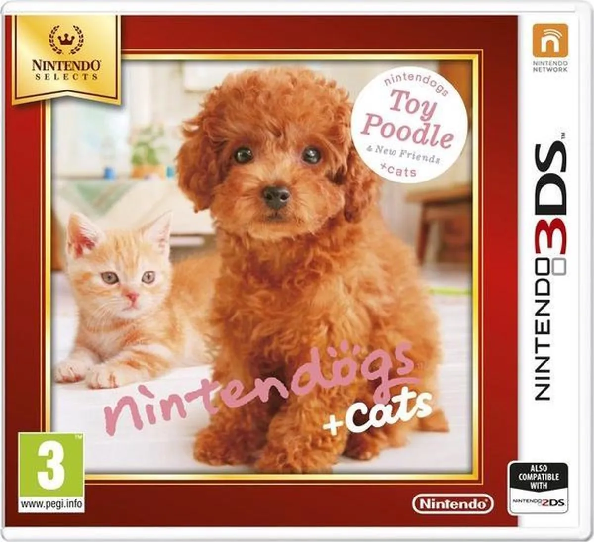 Nintendo Nintendogs + Cats Toy Poodle & New Friends