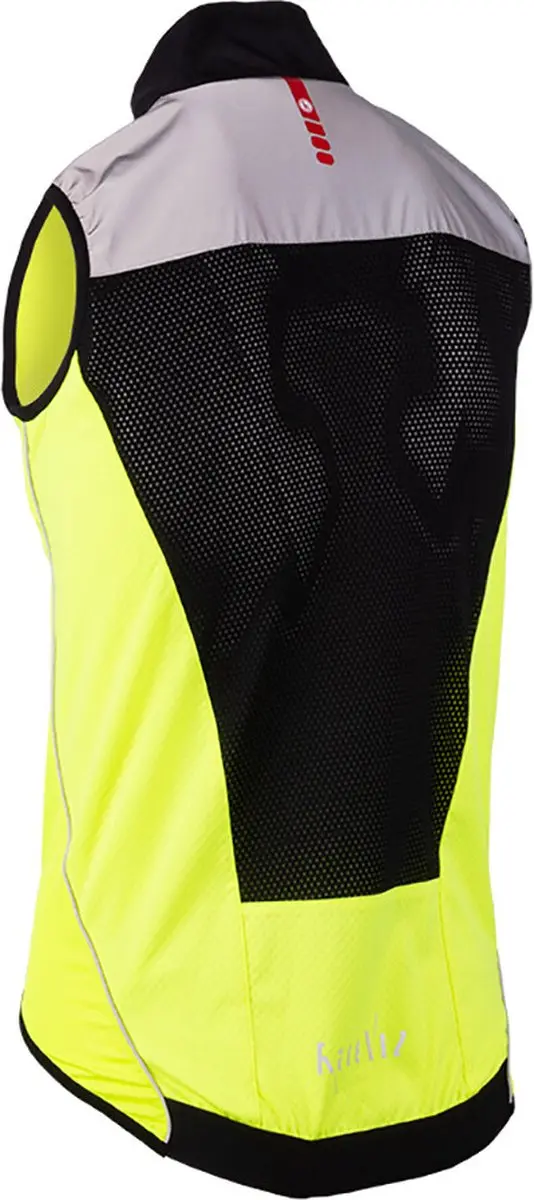 Wowow Raceviz Poggio Reflecterend Vest - Geel - XL - afbeelding 2 van 3