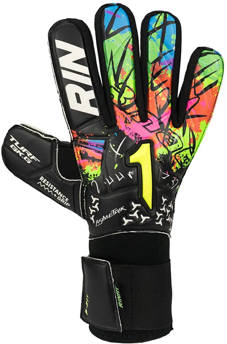 Rinat Asimetrik Turf Keepershandschoenen - Zwart 7 - afbeelding 4 van 6