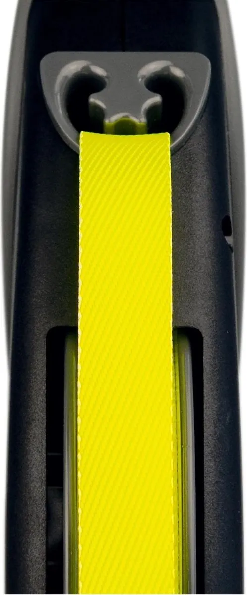 Flexi Giant Tape Hondenriem - 8m - L - Zwart/Geel