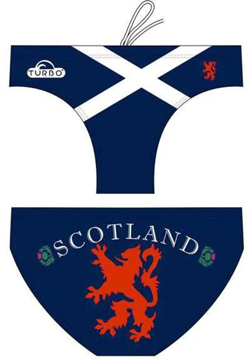 Turbo Scotland Zwemslip Blauw 5-6 Years Jongen