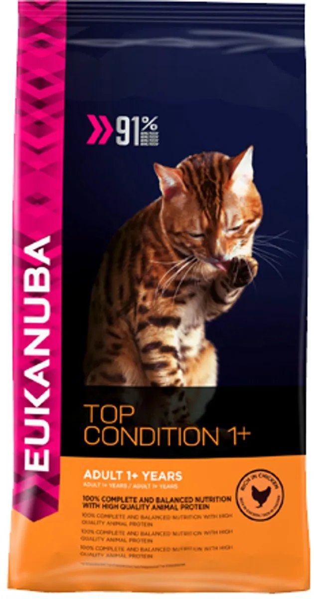 Eukanuba Cat Adult Top Condition 1+ Kip - 10kg