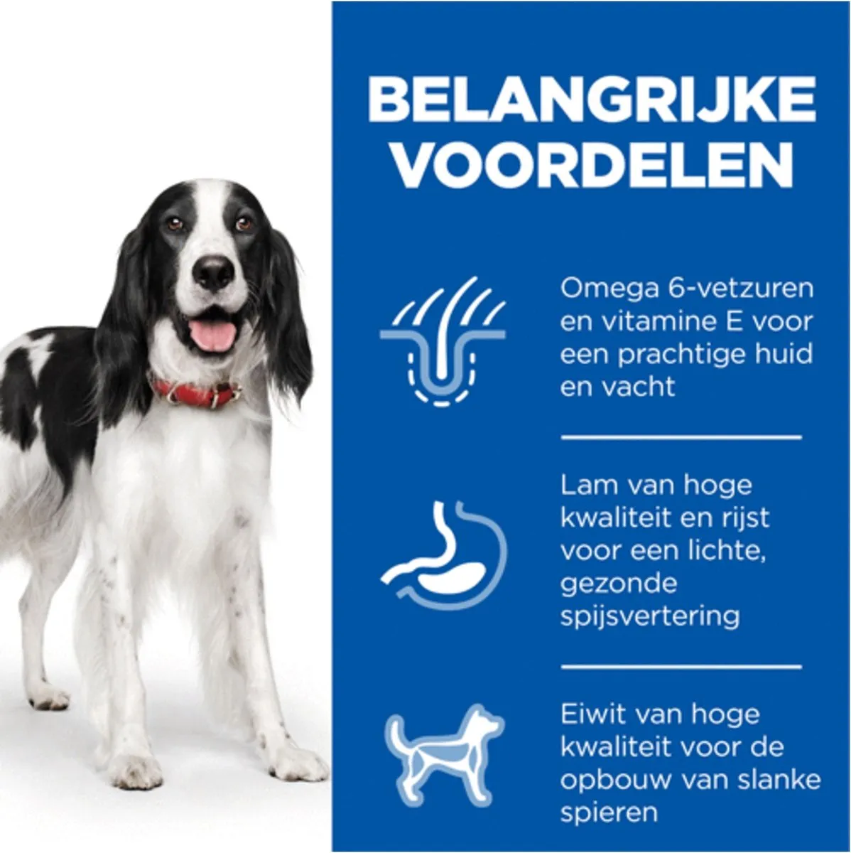 Hill's Canine Adult Medium Lam - Hondenvoer 18kg