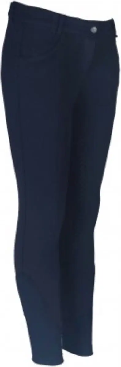 Horka Paardrijbroek Annika Junior Katoen/siliconen Navy Mt 140