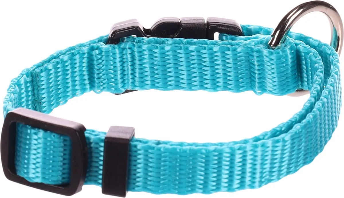 Flamingo Ziggi Halsband - Turkoois - 15-25cm - 10mm