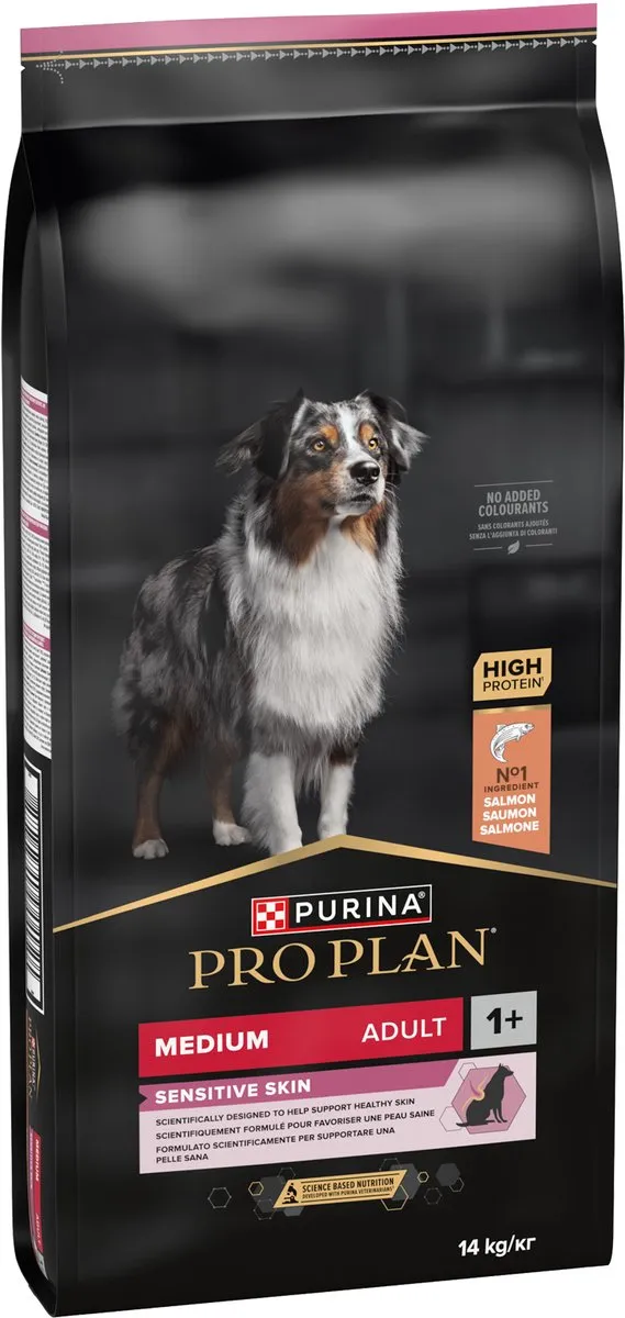Pro Plan Dog Medium Adult Gevoelige Huid Zalm - 28 kg