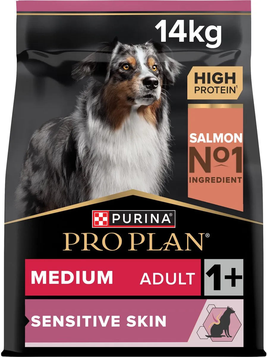 Pro Plan Dog Medium Adult Gevoelige Huid Zalm - 28 kg