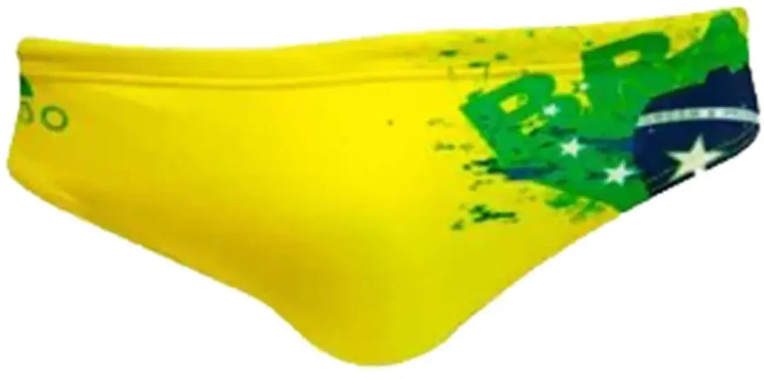 Turbo New Brasil Zwemslip Geel 9-10 Years Jongen