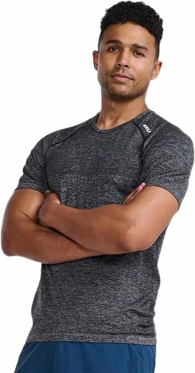 2xu Motion Tech T-shirt Met Korte Mouwen Grijs S Man