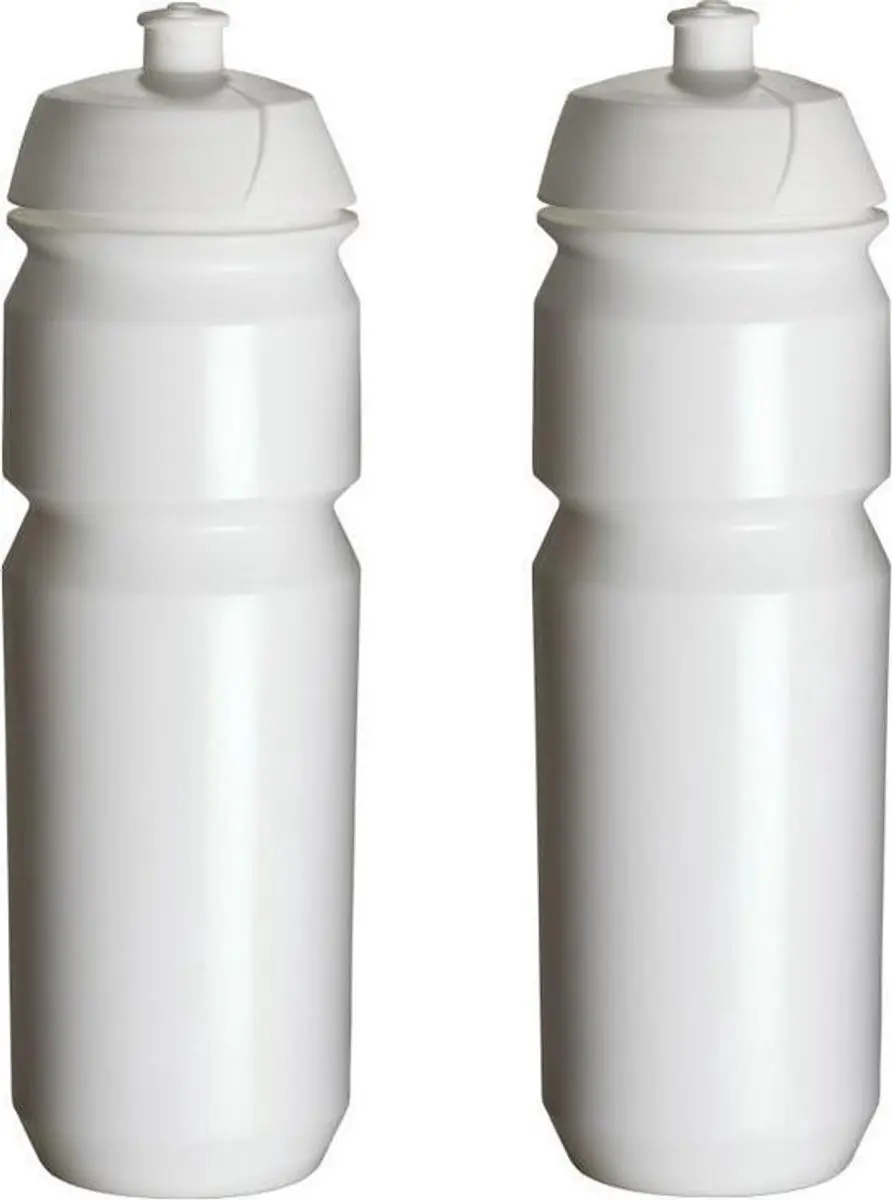 2 x Tacx Shiva Bidon - 750 ml - Wit - Drinkbus