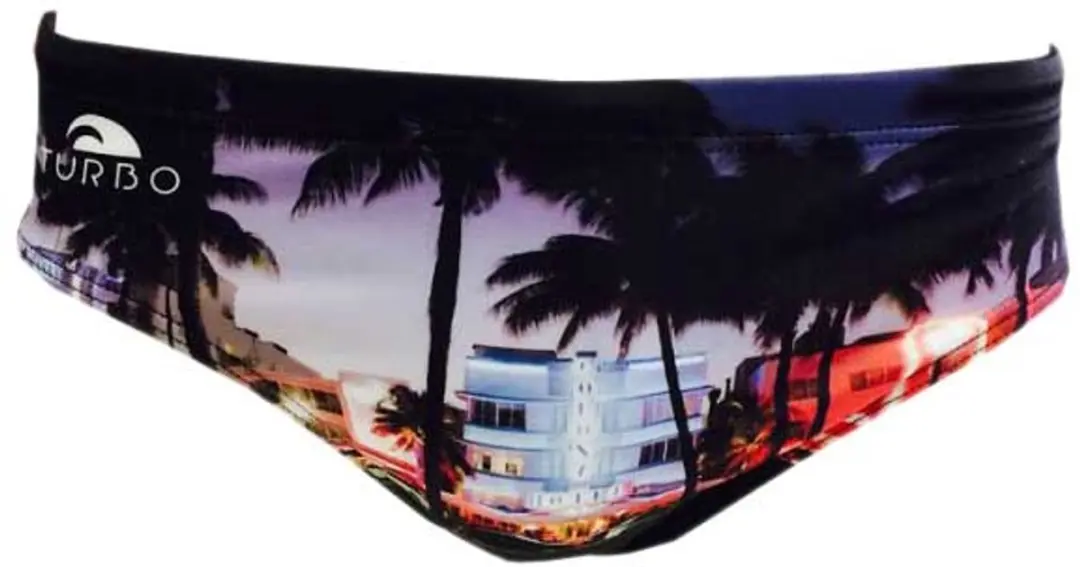 Turbo Miami Beach Zwemslip Zwart 3XL Man