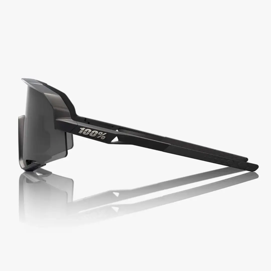 100% Slendale Matte Black zonnebril - Smoke Lens - afbeelding 3 van 6