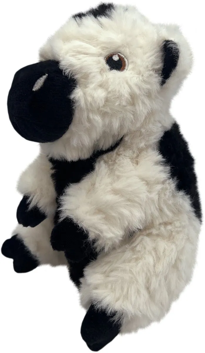 KONG Comfort Tykes Cow Hondenspeelgoed Small - Wit/Zwart