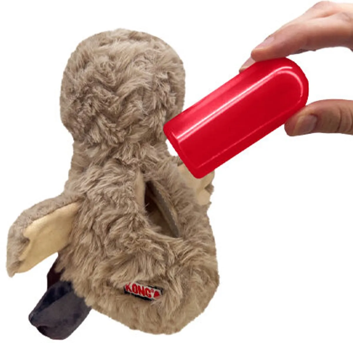 KONG Comfort Tykes Cow Hondenspeelgoed Small - Wit/Zwart