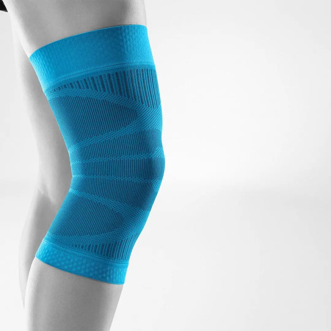 Bauerfeind Sport Compressieknieband - Blauw, S - afbeelding 2 van 3