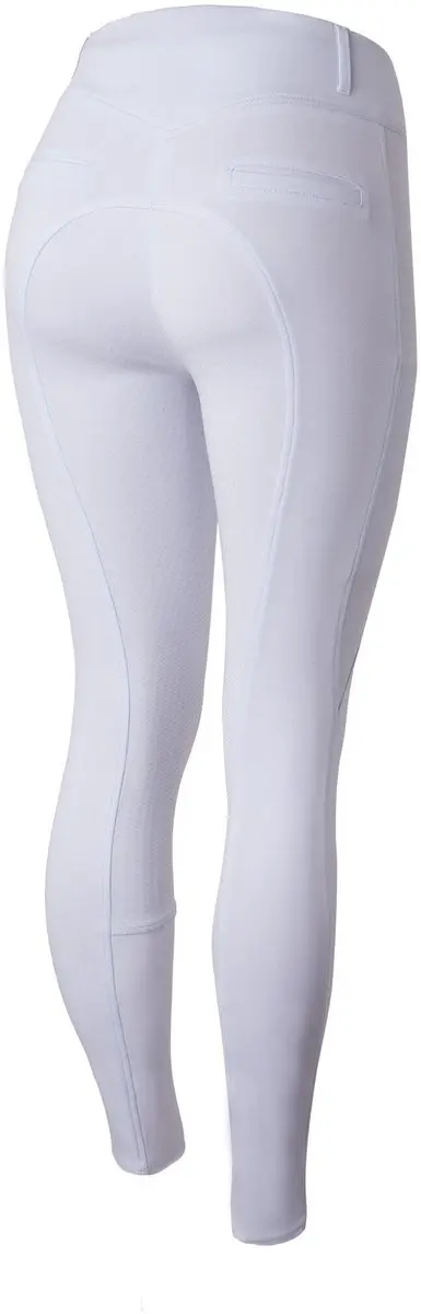 Horze Mira Rijbroek Hoge Taille, fullgrip, White, 40
