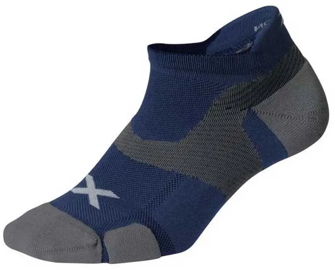 2XU Vectr Cushion No Show Sokken - Blauw - 38/41,5 - afbeelding 3 van 3