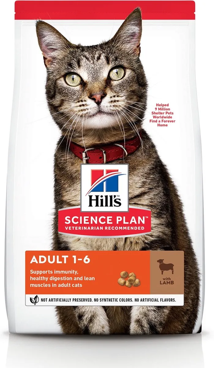 Hill's Feline Adult Lam Kattenvoer 7kg