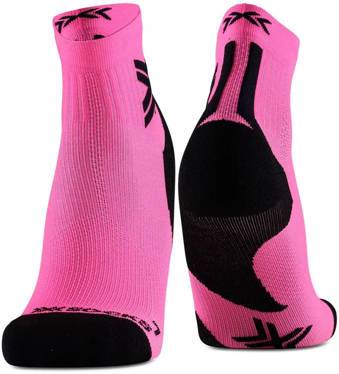 X-Socks Run Discover Ankle Hardloopsokken Fluo Roze/Zwart 39-41