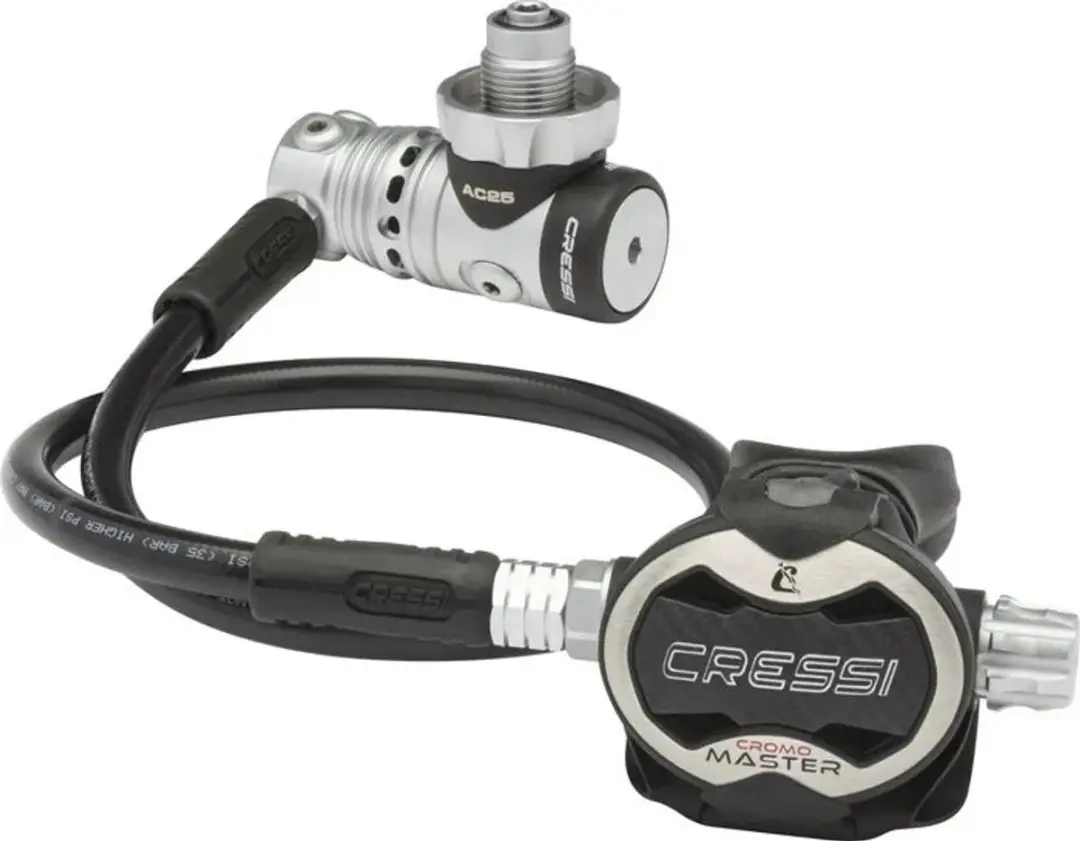 Cressi Master Cromo Ac25m Din Regelaarset Zwart,Grijs
