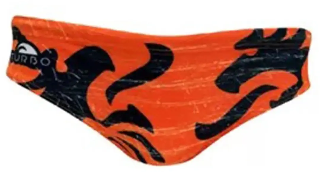 Turbo Nederland Italy 2014 Zwemslip Oranje,Zwart 3XL Man