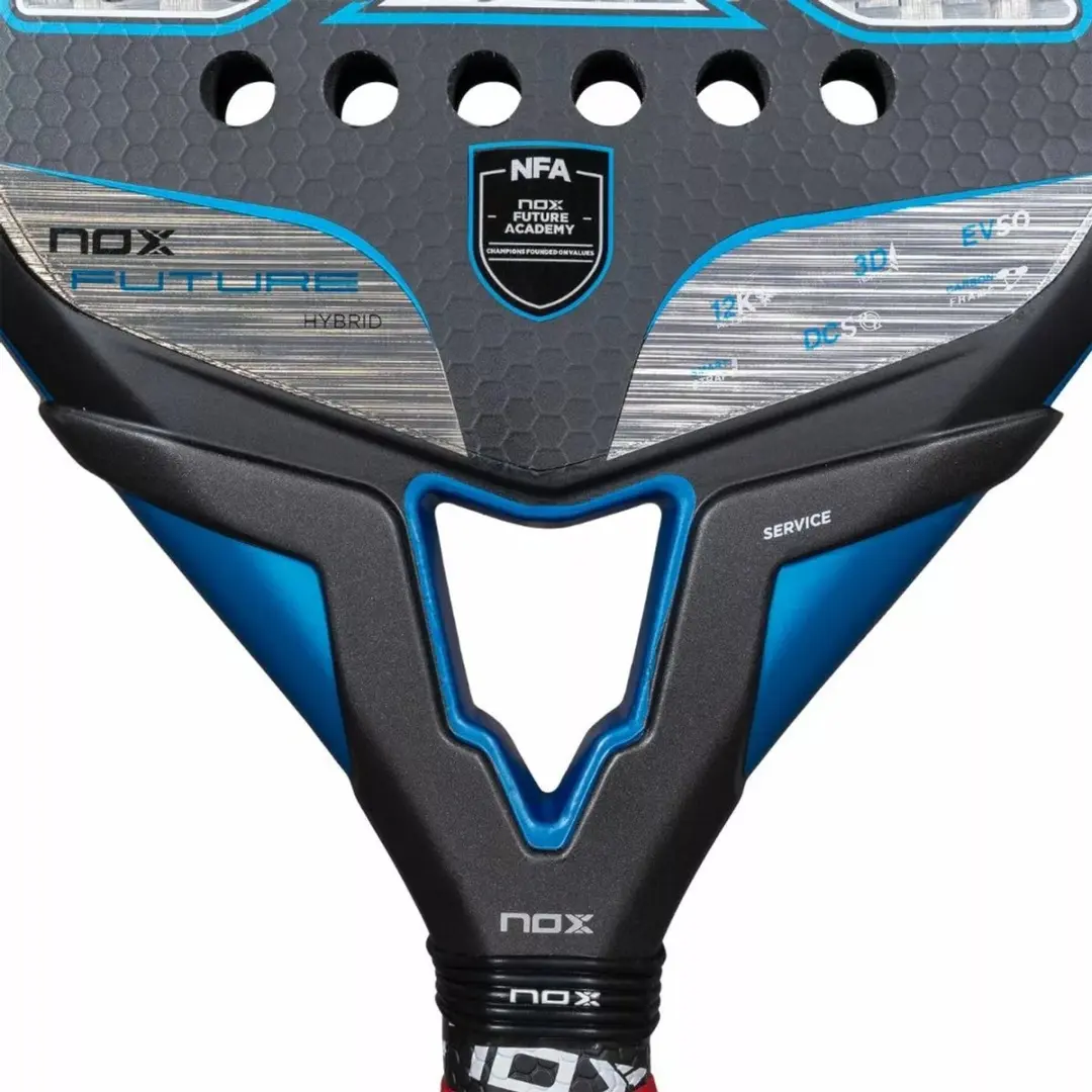 Nox Future Hybrid 12K Padelracket - Zwart/Blauw - afbeelding 5 van 6