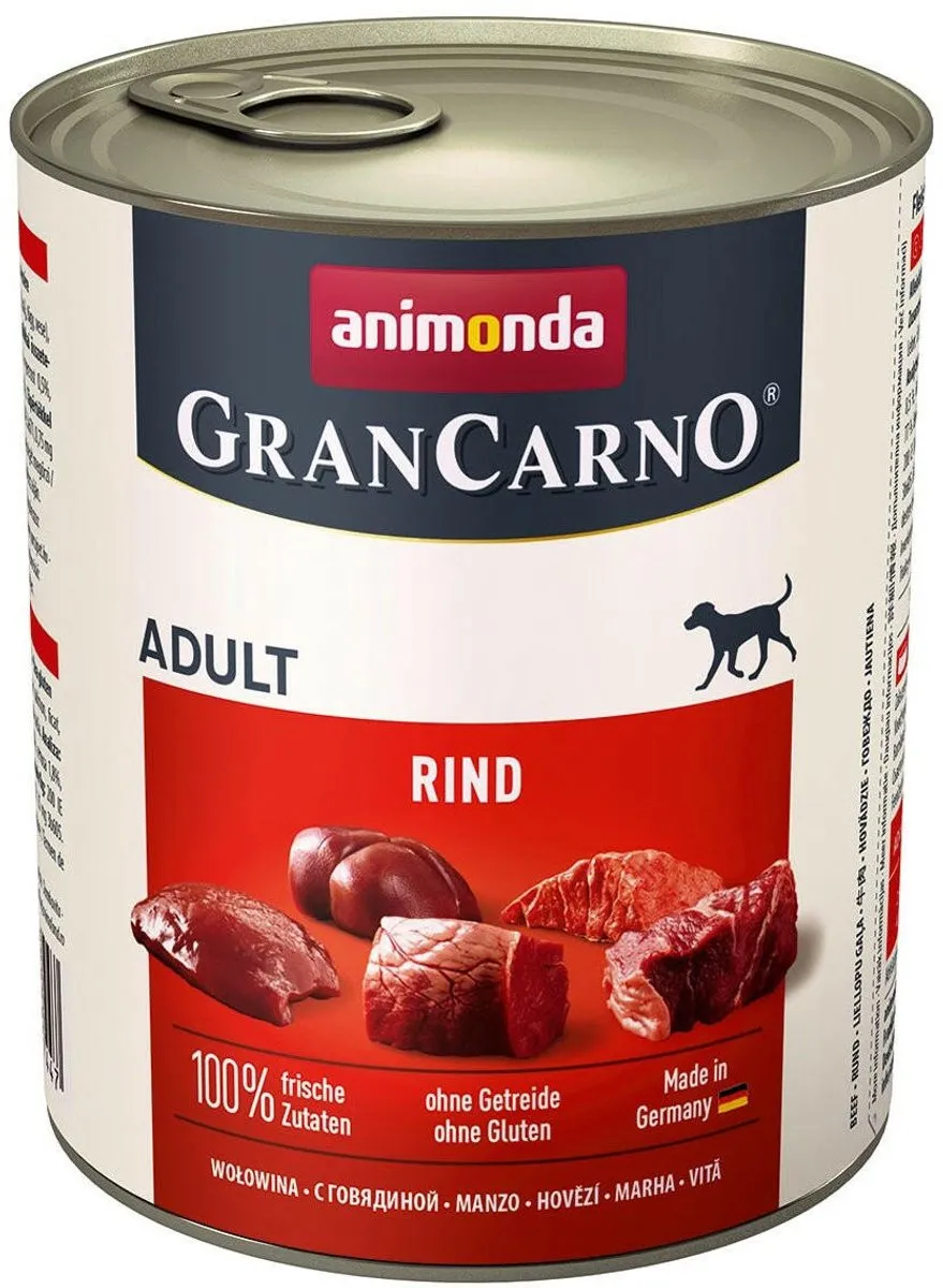 Animonda Grancarno Adult Rund Natvoer - 6x800g - afbeelding 2 van 2