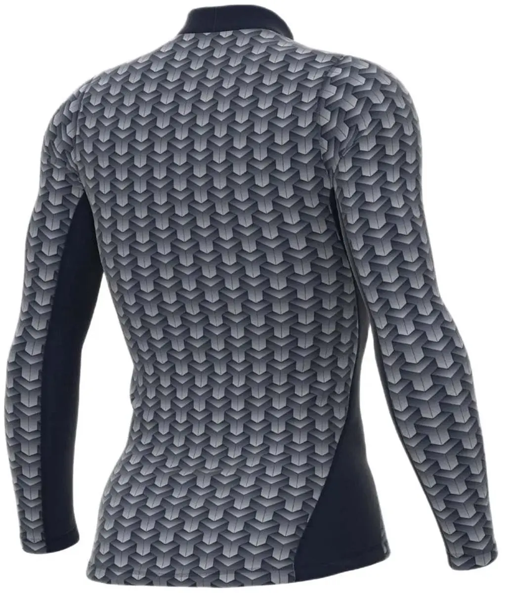Alé Cubes Vest met Lange Mouwen - Marineblauw - XS/S - afbeelding 2 van 6