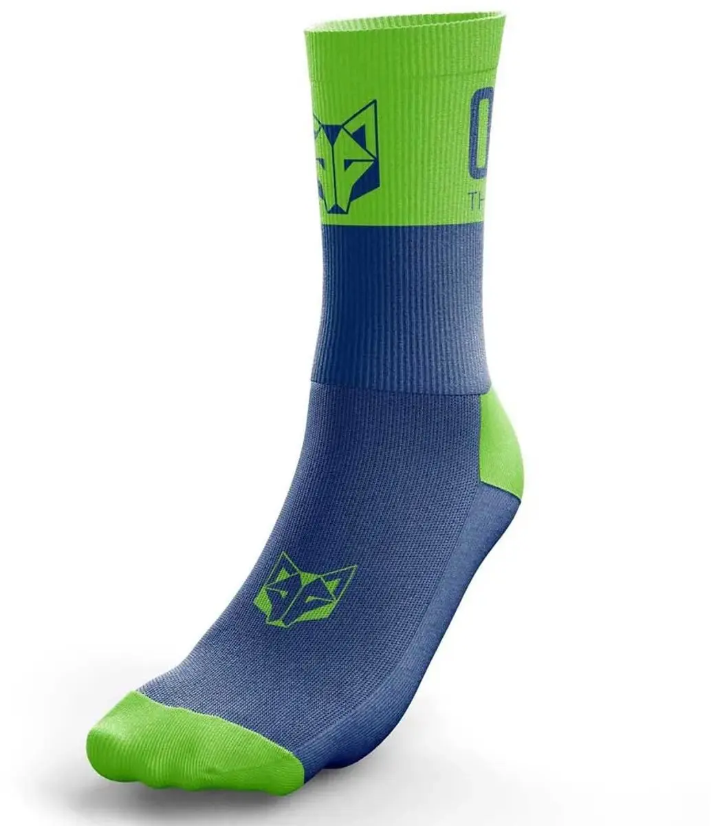 Otso Multi-sport Medium Cut Electric Blue/fluor Green Sokken Groen,Blauw EU 40-4