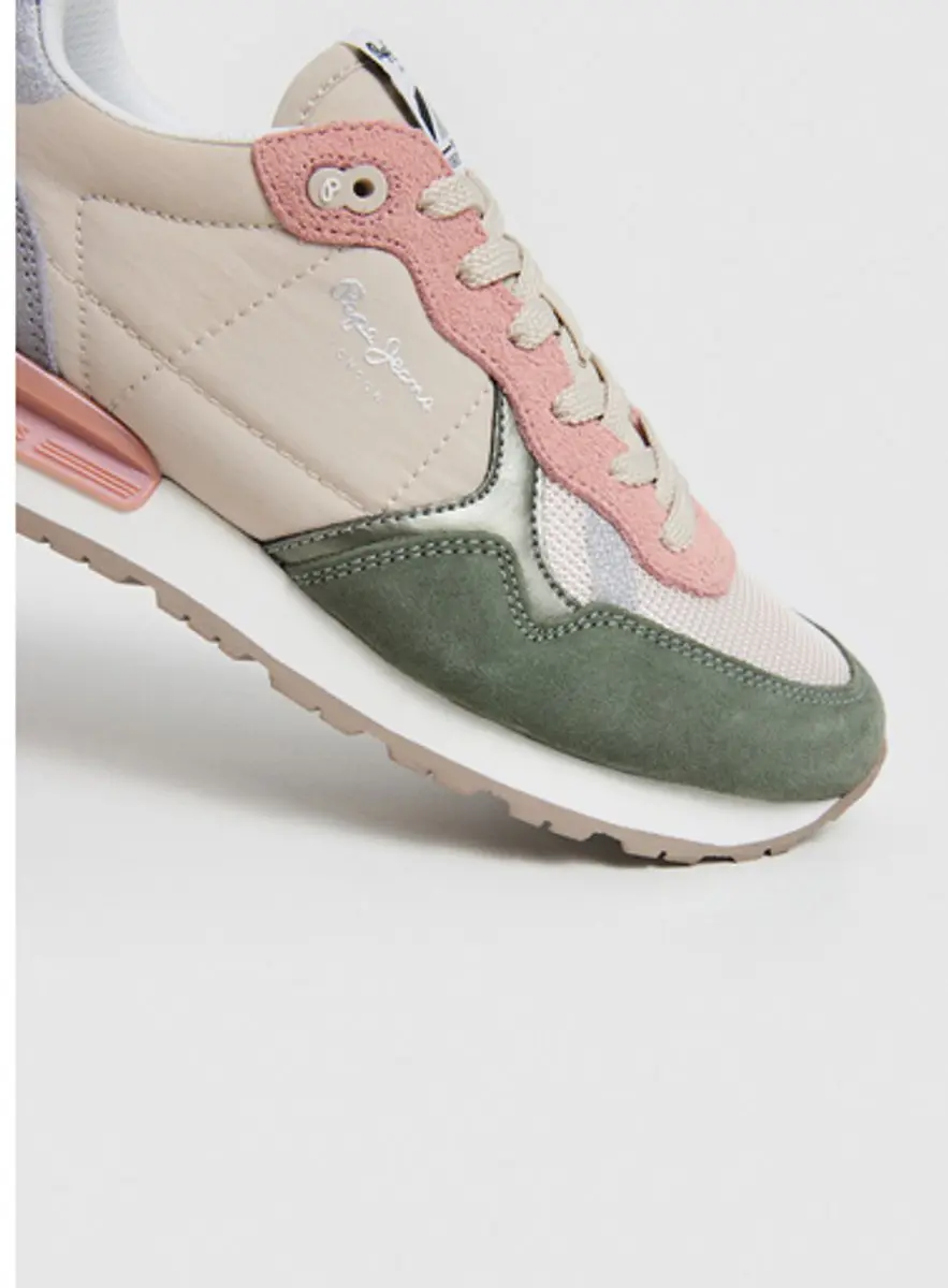 Pepe Jeans Brit Mix damestrainers - Bruin - afbeelding 6 van 6