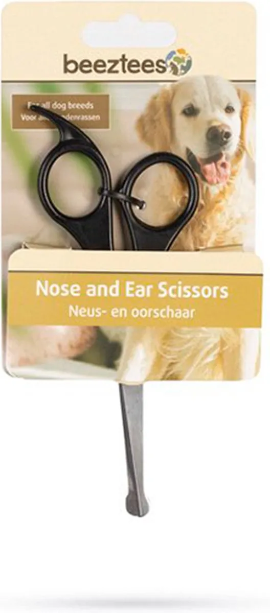 Beeztees Neus en Oorschaar Hond - Zwart - 15 cm