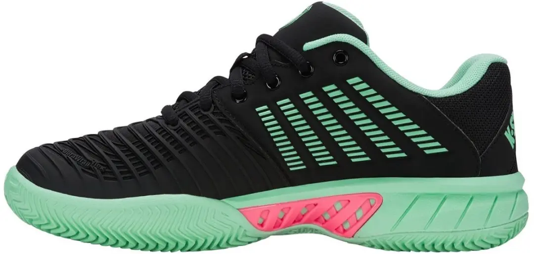 K-Swiss Express Light 3 Clay Dames Tennisschoen Zwart/Groen - afbeelding 4 van 6