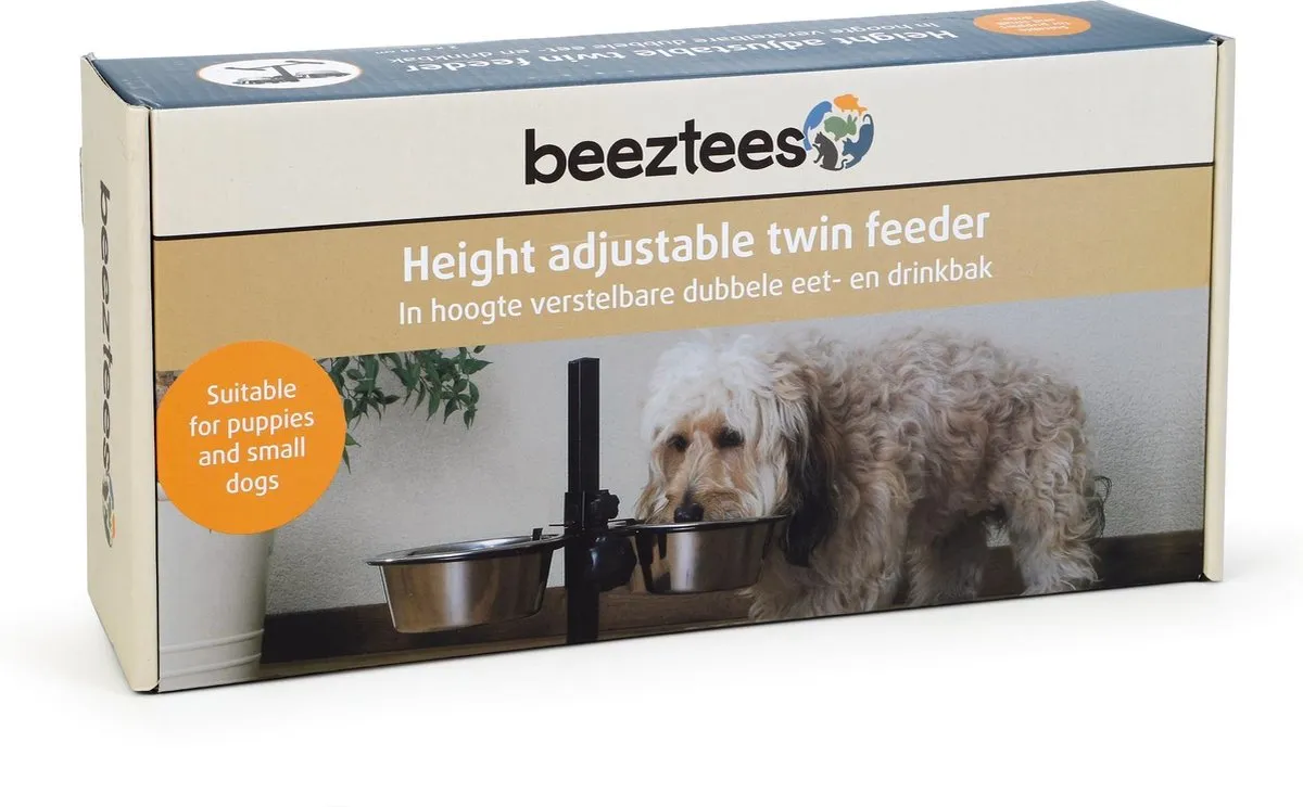 Beeztees Standaard Dinerset Hond 16cm - Zwart - afbeelding 6 van 6