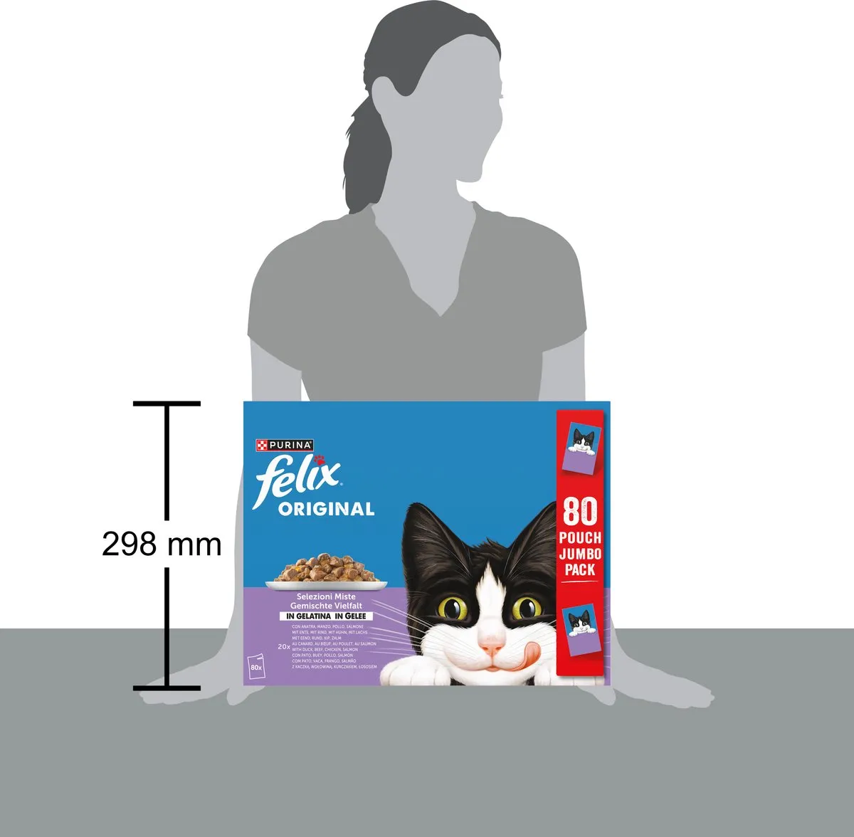Purina Felix Mix Selectie in Gelei Natvoer - 80x85g