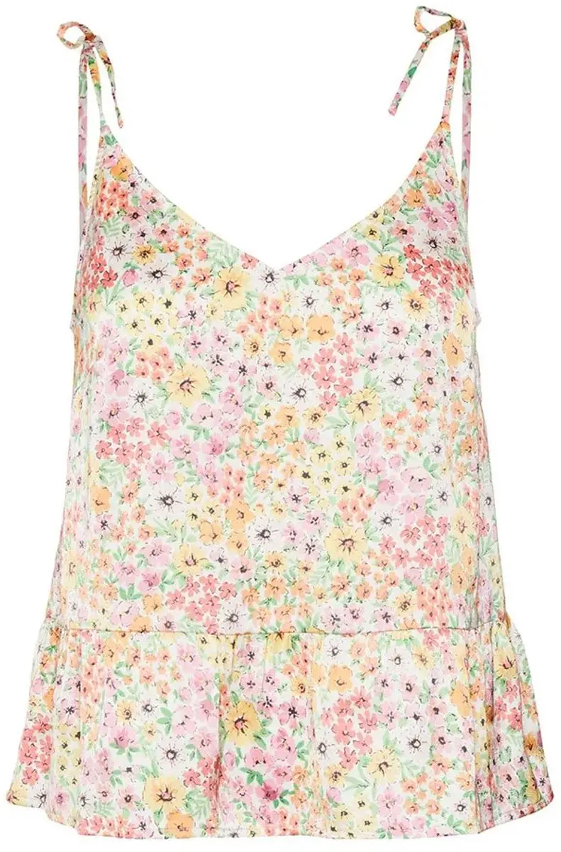 Vero Moda Sia V Neck Sb4 Mouwloos T-shirt Wit XL Vrouw